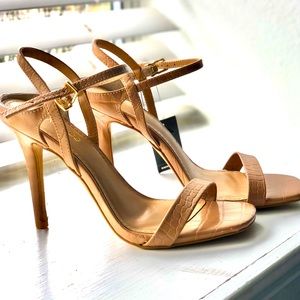 Express nude strappy heels